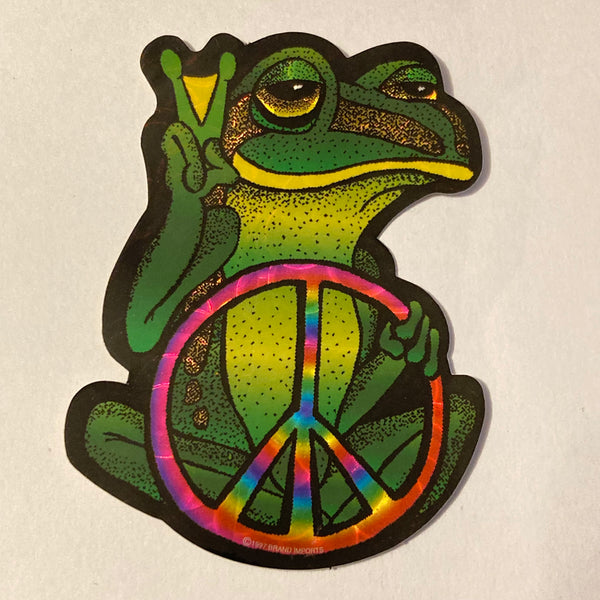 Peace Frog with Peace Sign