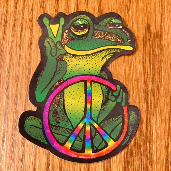 Peace Frog with Peace Sign