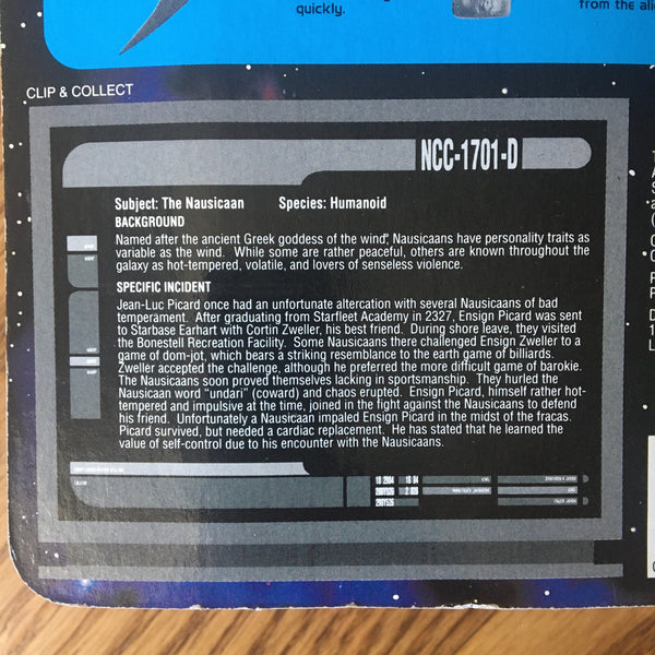 Star Trek The Next Generation the Nausicaan Action Figure