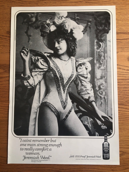 Jeremiah Weed Bourbon Kate Kincaid Ad Poster