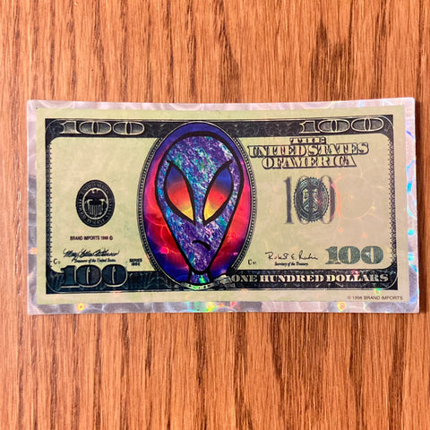 Alien Hundred Dollar Bill