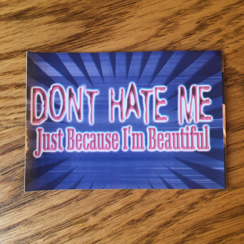 Don't Hate Me Sticker