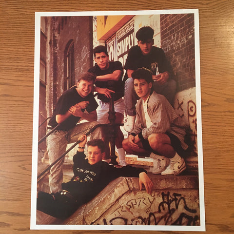 New Kids On the Block Stairs Poster