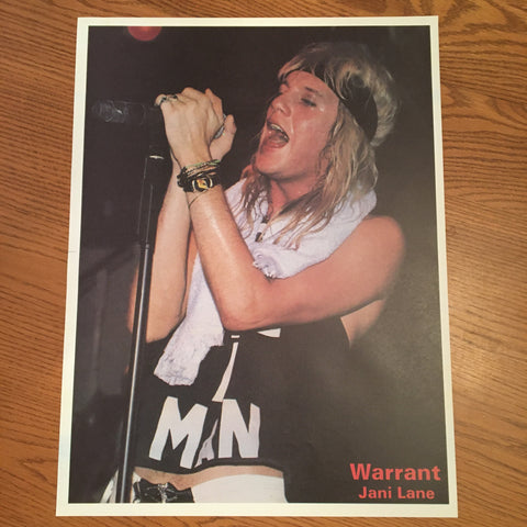 Warrant- Jani Lane Poster