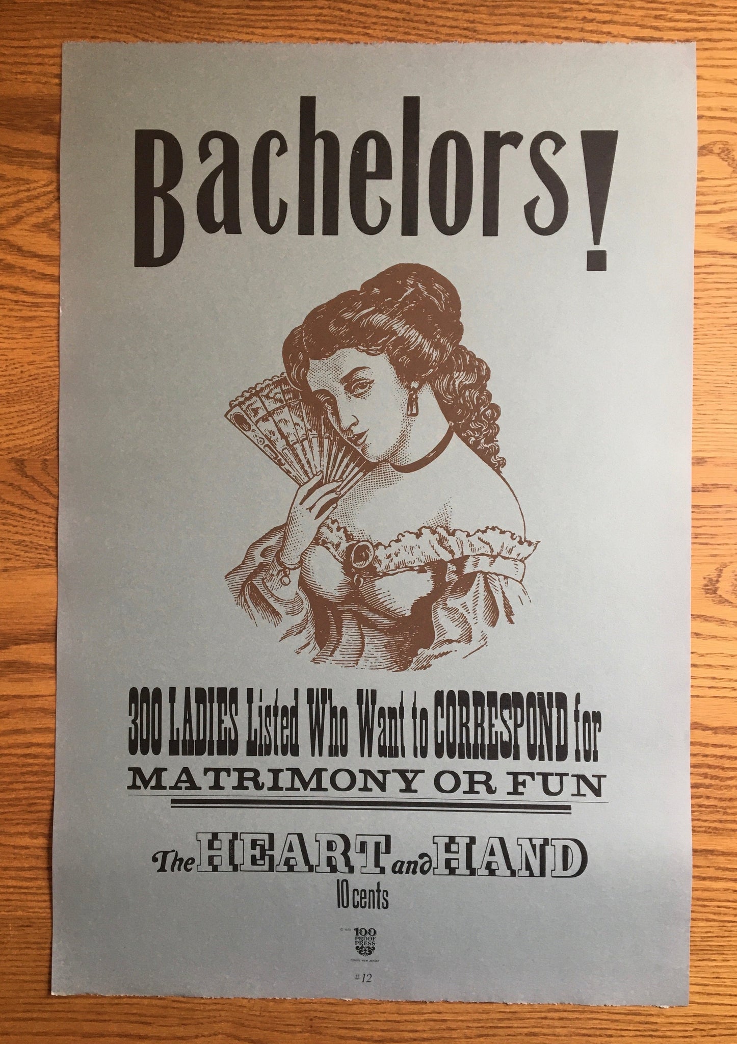 Vintage Bachelors Wanted Poster