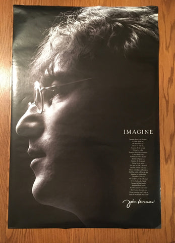 Beatles Imagine Lyrics Poster