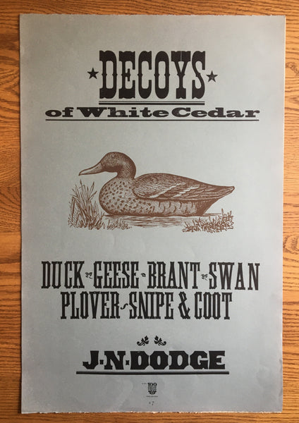 White Cedar Decoys Ad Poster