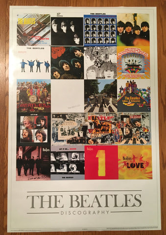 Beatles Discography Poster