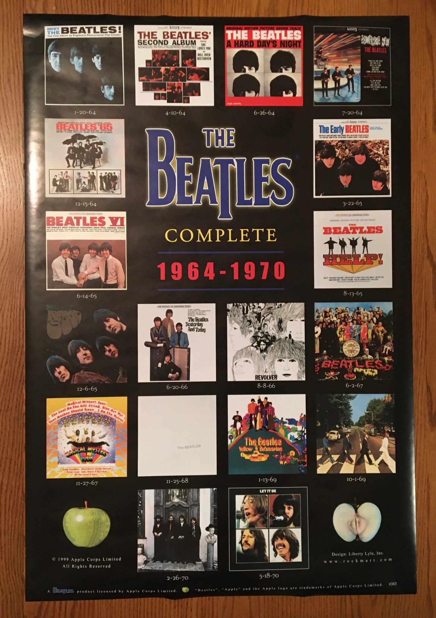Beatles Albums Poster